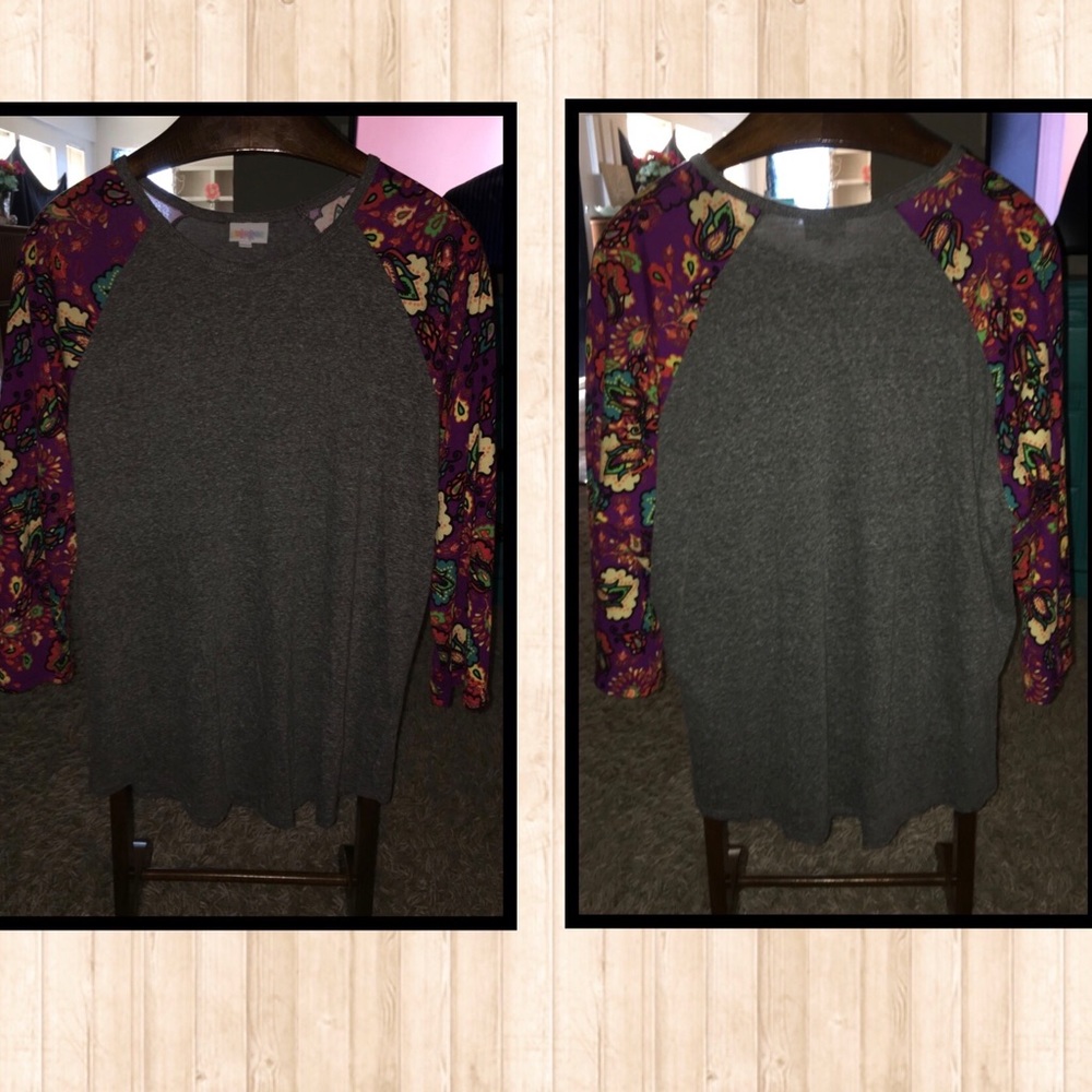 LuLaRoe 3XL Gray Top